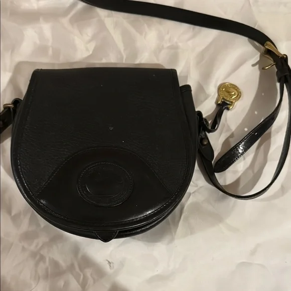 Black Leather Crossbody Bag - Picture 1 of 5